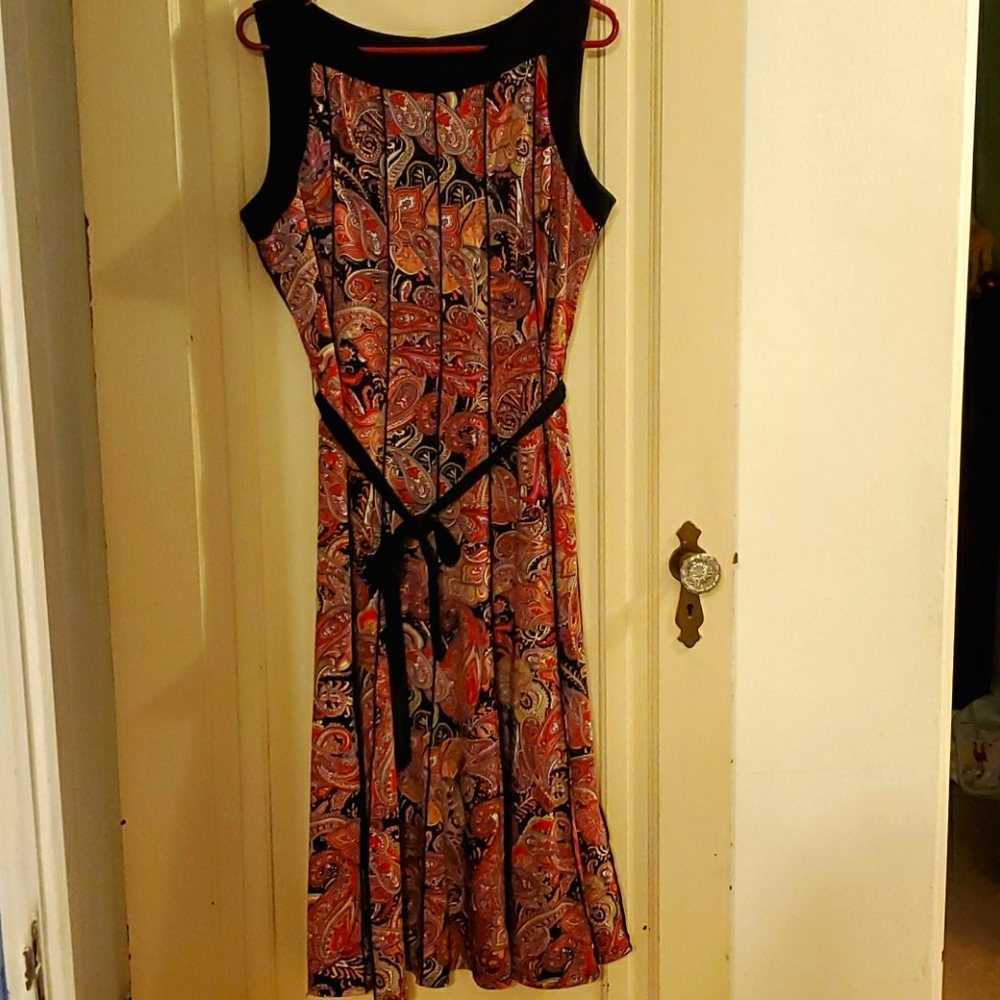 Perceptions belted maxi dress - paisley print